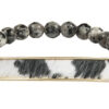 Beaded Cow Print Calf Hair Bar, 3 colors