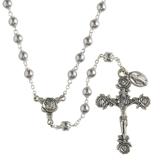 Swarovski Gray Lock-Link Rosary