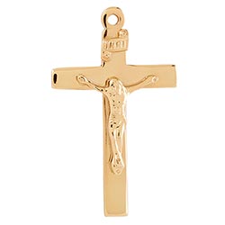 Creed® 24kt Gold Plate Over Sterling Crucifix