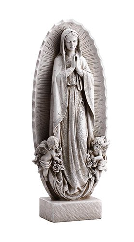 23.5" Our Lady Of Guadalupe Garden Statue