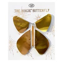 Magic Flying Butterfly Gold Metallic