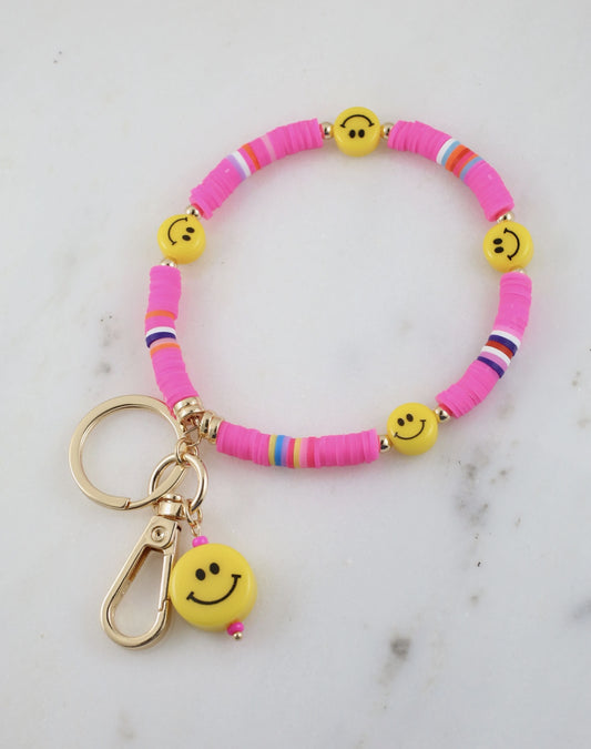 Arlene Smiley Bracelet Keychain