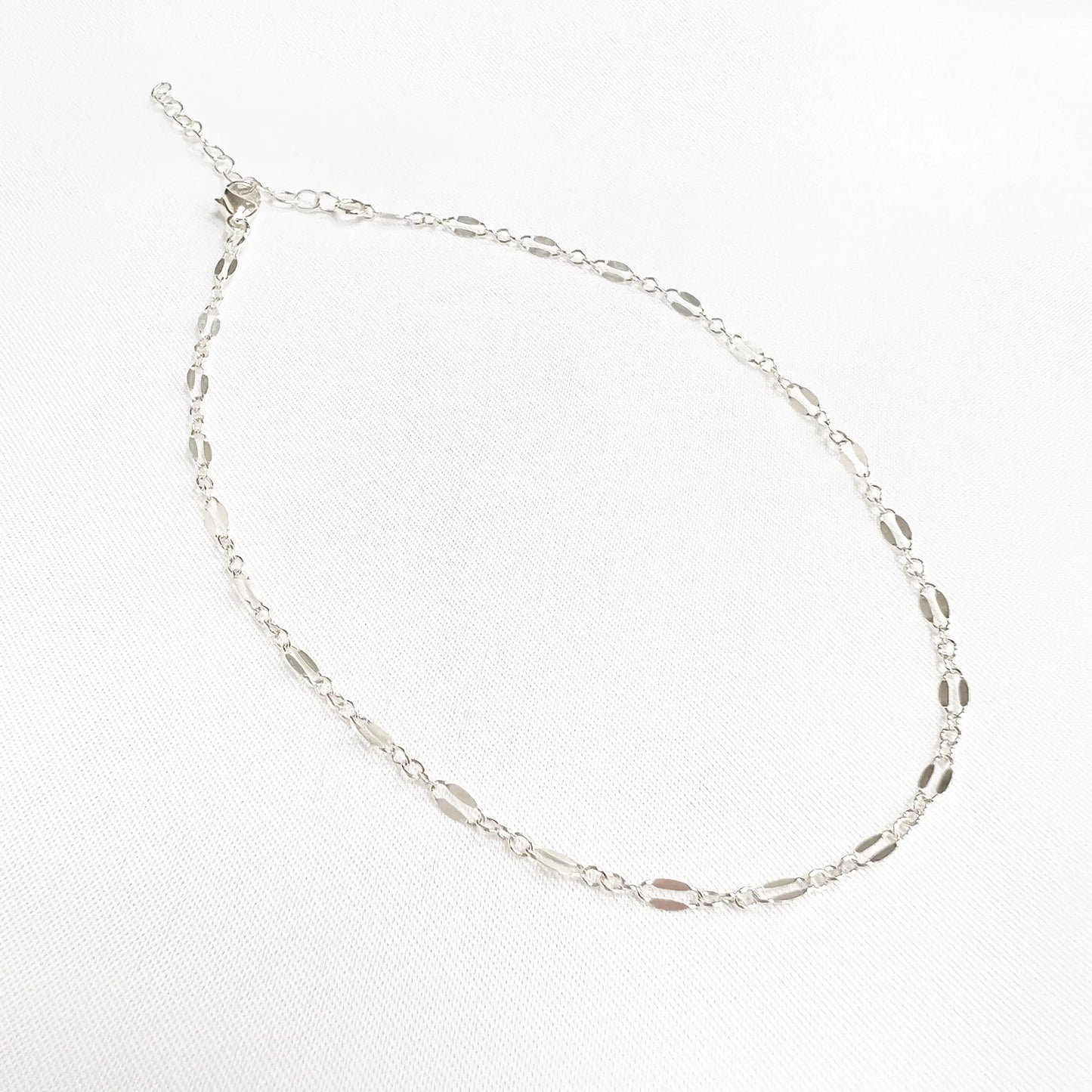 Sweet Escape Dapped Sequin Sterling Silver Anklet