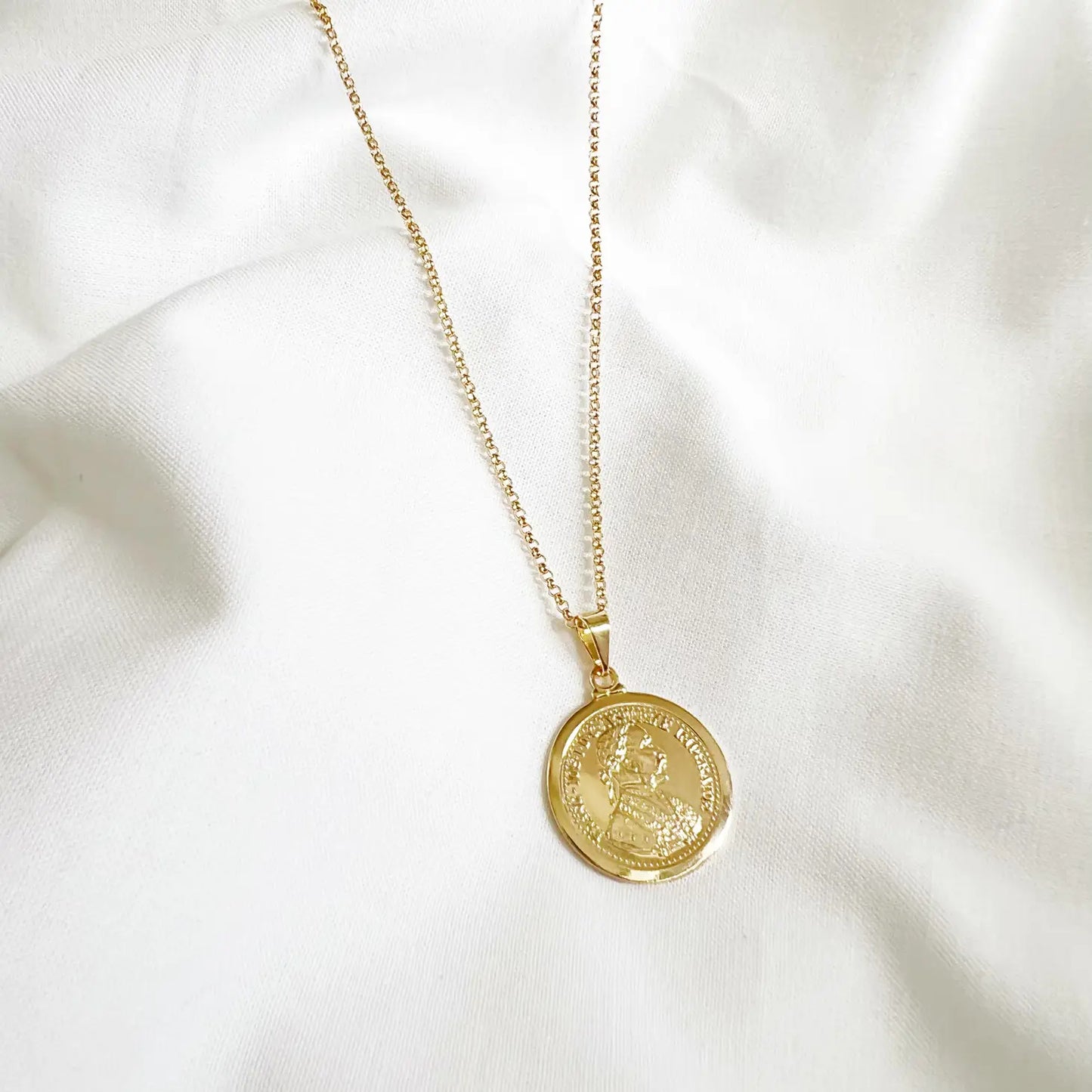 Relic Coin Chain Necklace Gold Filled