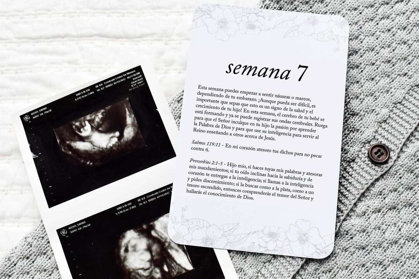 SPANISH PREGNANCY PRAYER CARDS