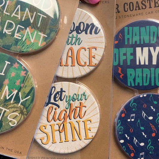 Set of 2 Car Coasters