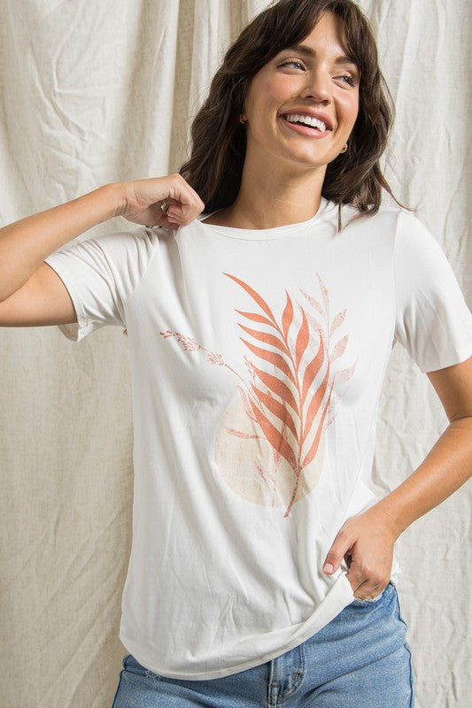 Leaf Print Tee