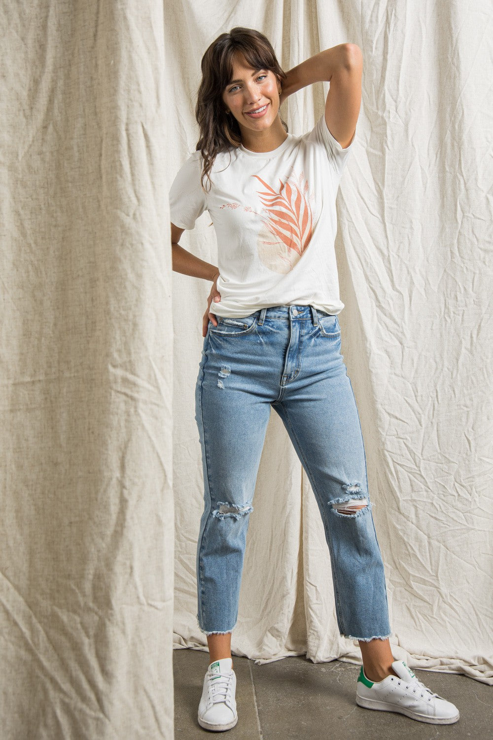 Leaf Print Tee