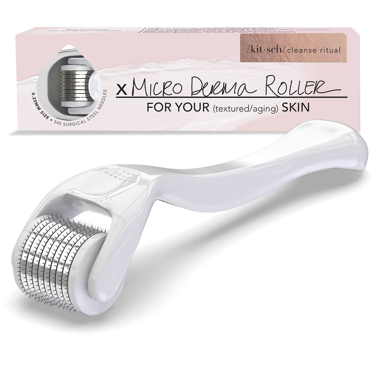 Micro Derma Facial Roller - White