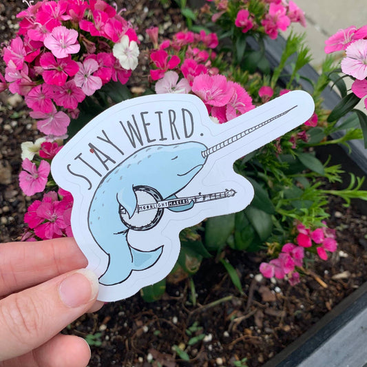Stay Weird (Narwhal) - Die Cut Sticker