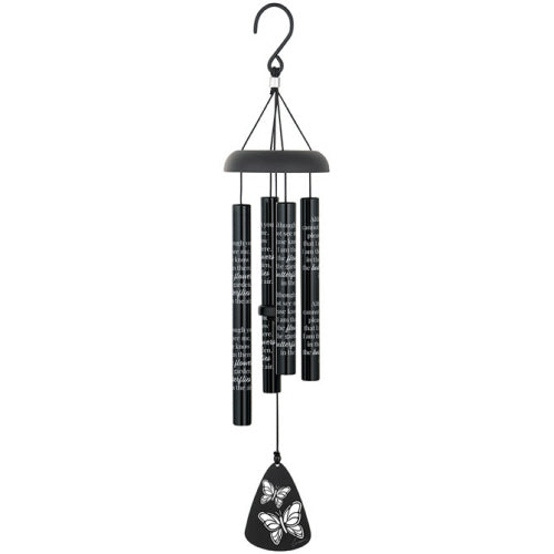 Flowers And Butterflies 21 Black Sonnet Chime