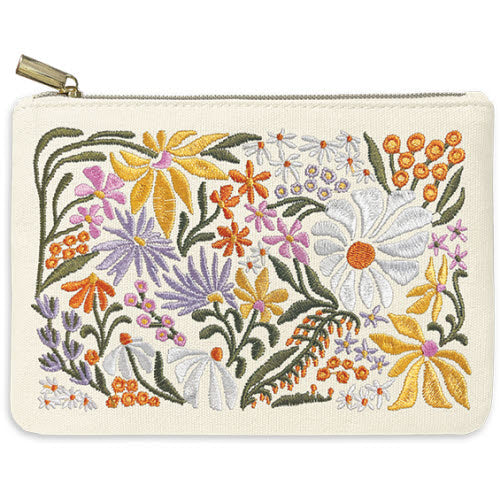 Large Embroidered Pouch