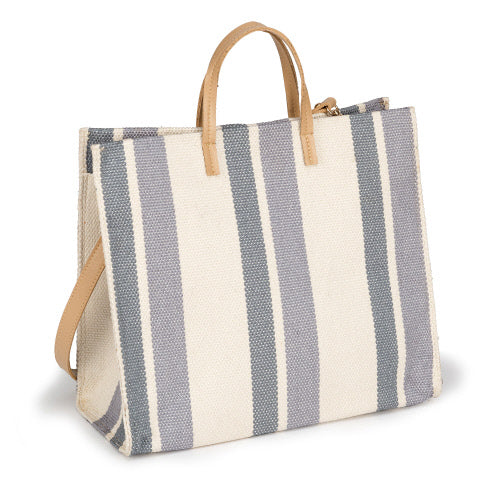 Striped Woven Bag