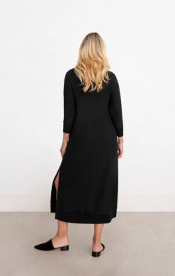 BAMBOO FLEECE DRESS, LONG SLEEVE