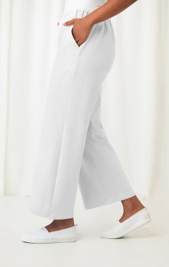FRENCH TERRY WIDE LEG PANT