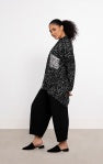 WHISPER 2-TONE BOXY SHIRT, LONG SLEEVE