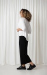 BAMBOO V-NECK DOLMAN TOP, ELBOW SLEEVE