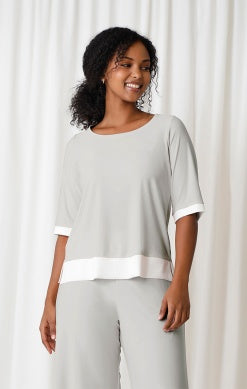 MOTION TRIM TOP, ELBOW SLEEVE