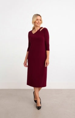 CUTTING EDGE DRESS, 3/4 SLEEVE