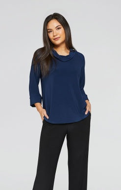 WIDE CUFF RAGLAN SLEEVE TOP, LONG SLV