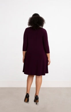 Plum TRAPEZE DRESS