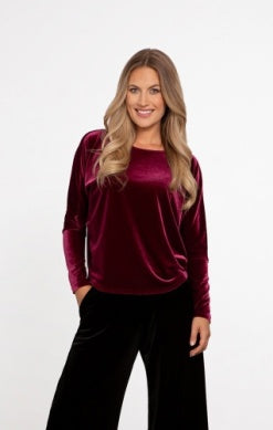 SAVVY NU CINCH TOP, LONG SLEEVE