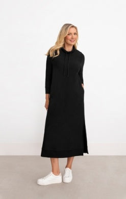 BAMBOO FLEECE DRESS, LONG SLEEVE