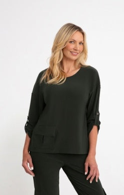 SAFARI TOP, 3/4 SLEEVE