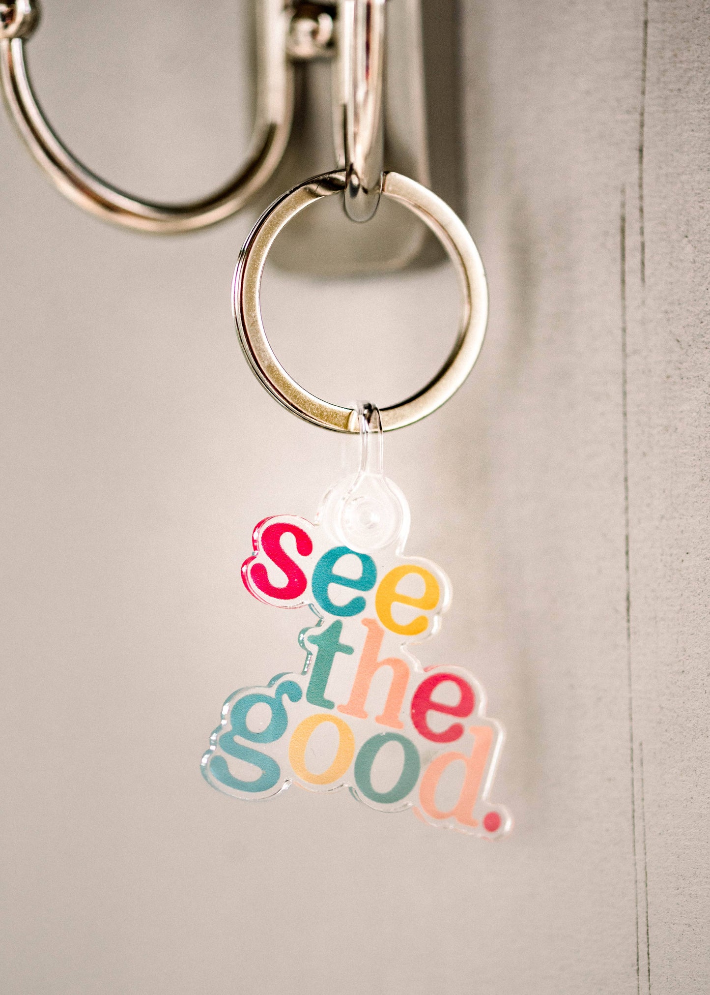See The Good Acrylic Keychain, 1.5" x 1.26"