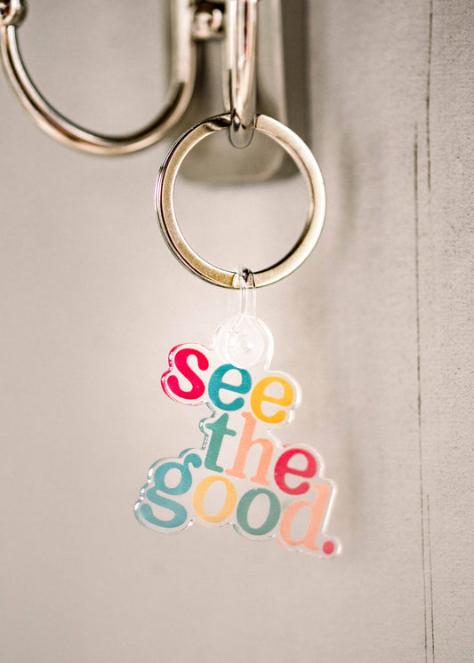 See The Good Acrylic Keychain, 1.5" x 1.26"