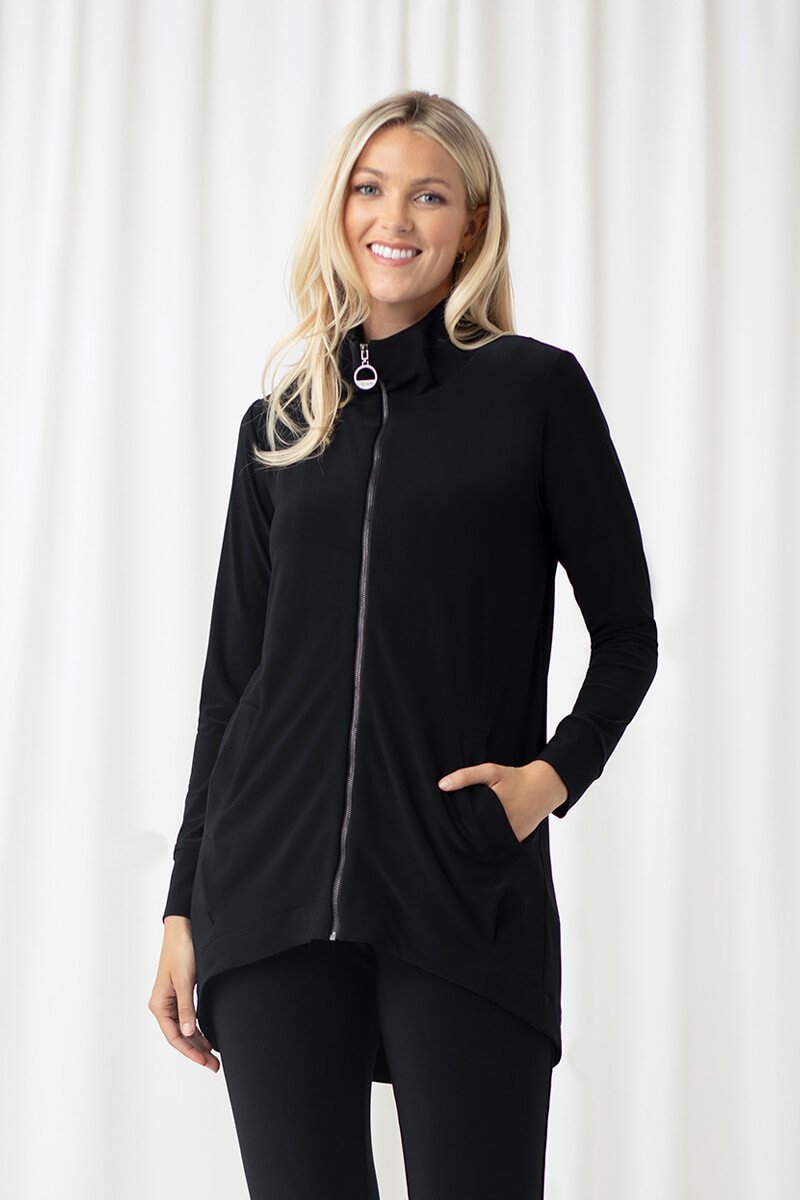 Zest Pleat Neck Jacket